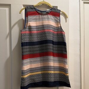 Vince Camuto Multicolor Striped Sleeveless Blouse